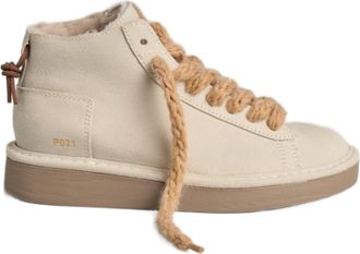 Panchic Mid-Top Sneakers With Plush Lining And Chunky Laces
