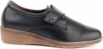 Purapiel Anila 104895 Womens Leather Wedge Loafer, blue, 8.5 UK