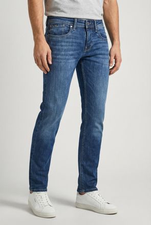 Pepe Jeans London Slim-fit-Jeans PEPE JEANS HATCH, Herren, Gr. 30, L&auml;nge 30, blau (medium powerflex), Denim/Jeans, Obermaterial: 94% Baumwolle, 4% Elastomultiester, 2% 