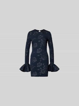 Rotate Slim Fit Minikleid mit R&uuml;schenbesatz in Dunkelblau, Gr&ouml;&szlig;e 34