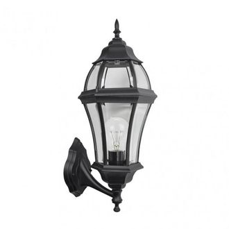 Fabrilamp Fabrilamp - Aplique Exterior Aluminio Becrux 1xe27 Negro Ip44 59,5x25x26 Cm