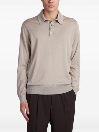 Ermenegildo Zegna knitted polo shirt - Neutrals