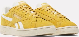 Reebok Classic Sneaker REEBOK CLASSIC CLUB C GROUNDS UK, Damen, Gr. 36,5, gritgold, paperwei&szlig;, chalk, Leder, Synthetik, Schuhe Sneaker