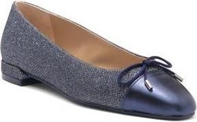 Stuart Weitzman Sleek Bow Flat in Blue Steel/Indigo at Nordstrom Rack, Size 7