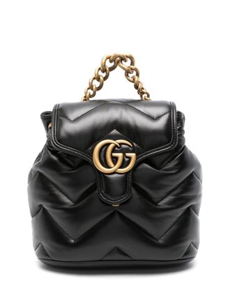 Gucci GG Marmont kleine rugzak - Zwart