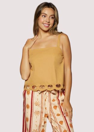 Lost + Wander Seashell Drift Top In Terra Cotta