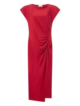 Isabel Marant Cherry Draped Maxi Dress