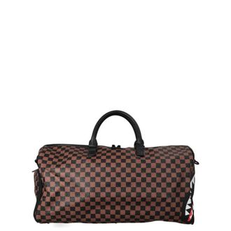 Sprayground Sprayground, Tassen, unisex, Bruin, ONE Size, Leer, Check 2 Emboss Duffle