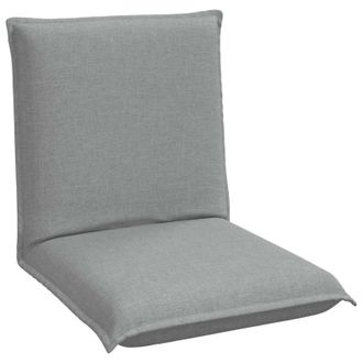 vidaXL Sill&oacute;n Ajustable Gris Claro Tela Vidaxl