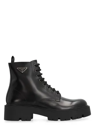 PRADA プラダ ブーツ 黒 38(24.5cm位) 4103725J0030 Prada: Black Boots now up to −50% | Stylight
