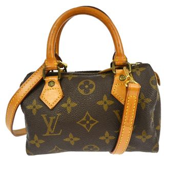 Louis Vuitton Speedy Mini Hl Handbag Monogram Canvas Brown Canvas Handbag (Pre-Owned)