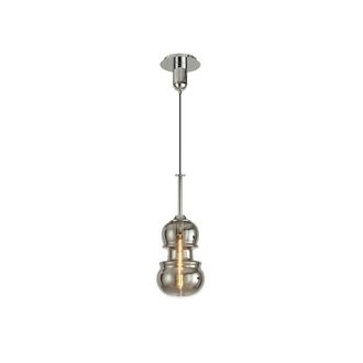 Netlighting Sonata Ceiling Pendant 22cm Round 1 x E27 Polished Chrome Graphite in Grey
