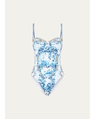 Camilla Ruched Cup Underwire One-Piece Swimsuit