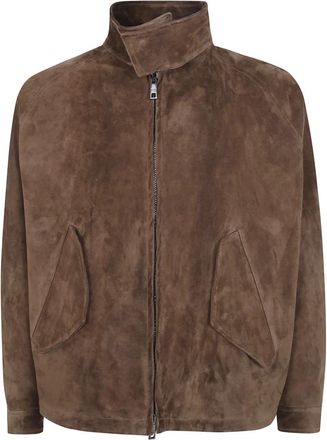 Giorgio Brato Light Jassen - Heren - Leren en Su&egrave;de Jassen - Bruin - L - Jassen