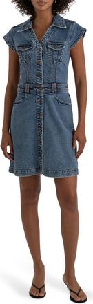 Kut from the Kloth Button-Up Denim Dress in Smiling at Nordstrom, Size X-Large