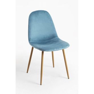 Regalos Miguel Sillas Comedor - Silla Teok Terciopelo - Verde Azulado