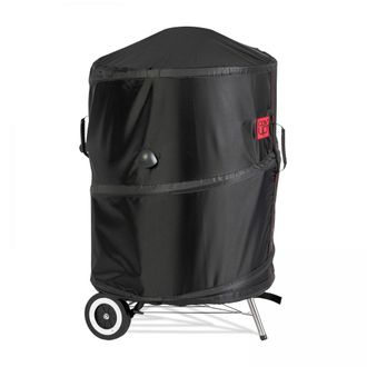 Oviala Funda para barbacoa redonda &Oslash;57 x 72 cm negra