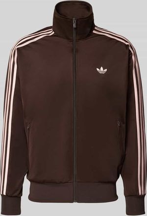 adidas Originals Trainingsjacke mit Stehkragen in Dunkelbraun, Gr&ouml;&szlig;e XXL