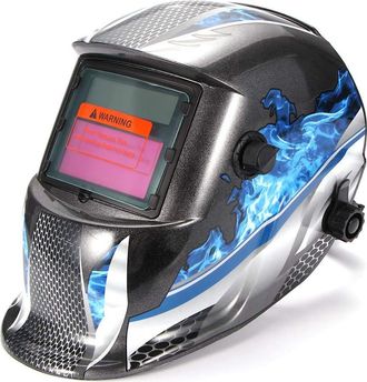 No Brand M&aacute;scara De Soldar, Alimentada Por Energ&iacute;a Solar, Casco De Soldar Autom&aacute;tico, M&aacute;scara De Soldar, Pantalla De Soldar, Casco El&eacute;ctrico Para Trabajos De S