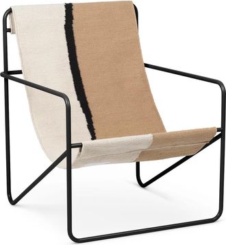 Ferm Living Desert Lounge Chair, schwarz / soil