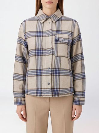 Woolrich Giacca-camicia Alaska in misto lana con motivo tartan e tasche a toppa