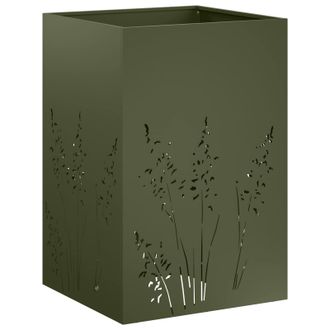 vidaXL Macetero De Jard&iacute;n Verde Oliva 50 X 50 X 75 Cm Vidaxl