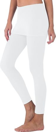 Generic Womens 2 in 1 Leggings with Skirt Elastic High Waisted Tennis Skirts Stretch Skinny Running Leggings Active Trousers Gym Skorts with Pockets Tennis Ca