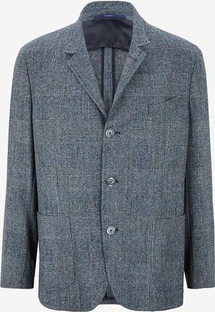 Fedeli Karierter Woll- und Mohairblazer Demon