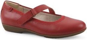 White Mountain Carwen Mary Jane Flat in Red/Smooth at Nordstrom Rack, Size 7.5
