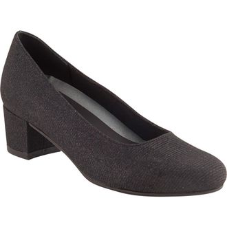 David Tate Suave Pump in Black Fabric at Nordstrom Rack, Size 6.5
