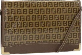 Fendi Pre-owned Shoulder Bags, female, Brown, Size: ONE SIZE Pre-owned Vintage Shoulder Bag