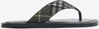 Burberry Check Pavilion Sandals, Size: 41