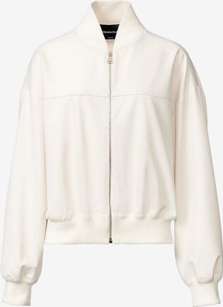 Fabiana Filippi Bomberjacke mit Stehkragen aus verzierter Leinwand und T&uuml;ll