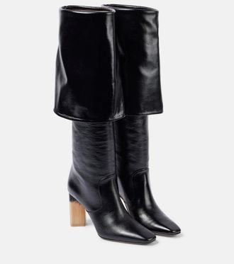 Chloé Chloé Georgia 90 leather knee-high boots