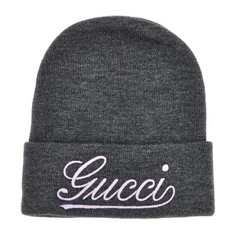 Gucci Beanies, female, Gray, Size: M Cappelli