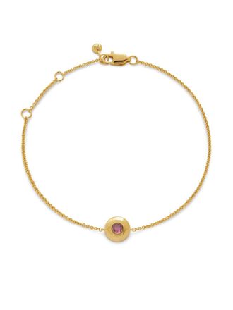 Monica Vinader 18kt yellow gold vermeil October Birthstone bracelet - women - Gold Vermeil - One Size