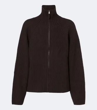 Jardin Des Orangers Wool and cashmere zip-up cardigan