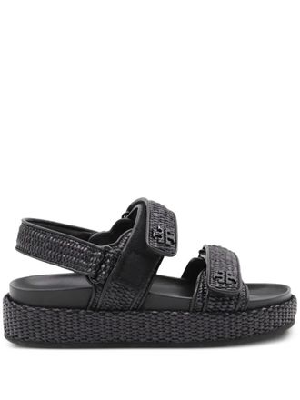 Tory Burch Sandali Kira con plateau - Nero