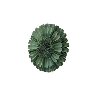 ebuy24 Estrella navide&ntilde;a j&auml;rvs&ouml;n con colgante de papel claro &oslash;60cm verde
