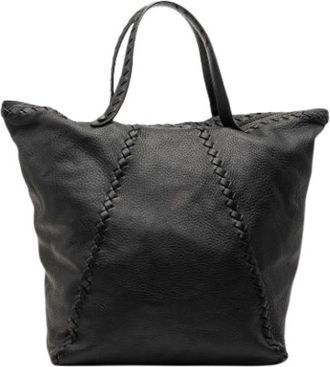 Bottega Veneta Pre-owned Tote Bag - Dames - Vintage Shopper - Zwart - ONE Size - Leer - Vintage
