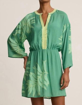 Velvet Phoebe Dress In Green