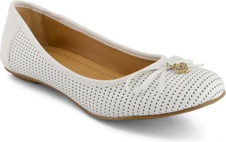 Andrea Womens Laser Cut Pattern Ballerinas 69431