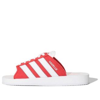 adidas GAZELLE BEACH Slides White Red JQ7424