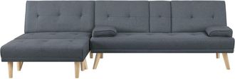 Concept Usine Sof&aacute; escandinavo convertible de 5 plazas en tejido gris
