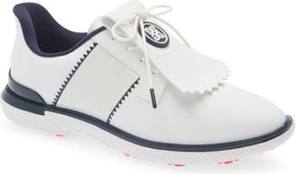 G/Fore Gallivan2r Kiltie Waterproof Golf Shoe in Snow/Twilight at Nordstrom, Size 8.5