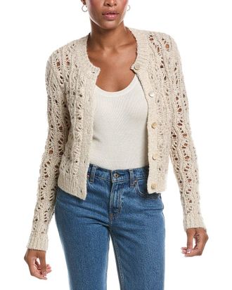 Autumn Cashmere Boxy Stitchery Cardigan