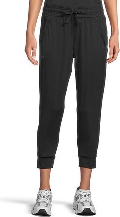 Under Armour HeatGear Armour Capri Pants Womens Clothing Black/Jet Gray : SM (US 4-6) R, Polyester