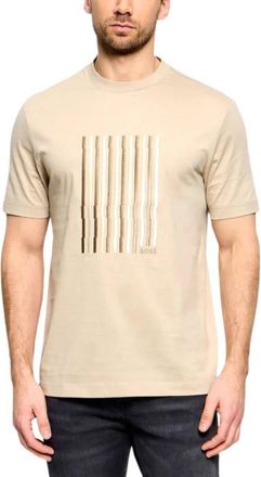 HUGO BOSS Tops > T-shirts - Heren - T-shirts - Beige - XL - Tops
