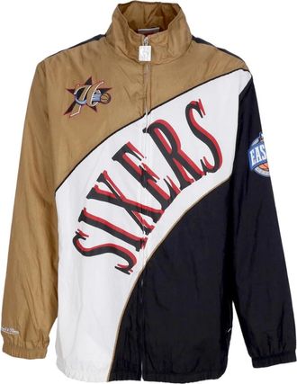 Mitchell & Ness NBA Gebogen Windbreaker Jas - Heren - Zomerjassen - Veelkleurig - S - Polyester - Jassen
