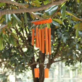Elle Campanillas De Viento De Bamb&uacute;, Campanillas De Viento De Madera, Campanillas De Viento Colgantes Para Exteriores, Campanillas De Viento De Madera Para